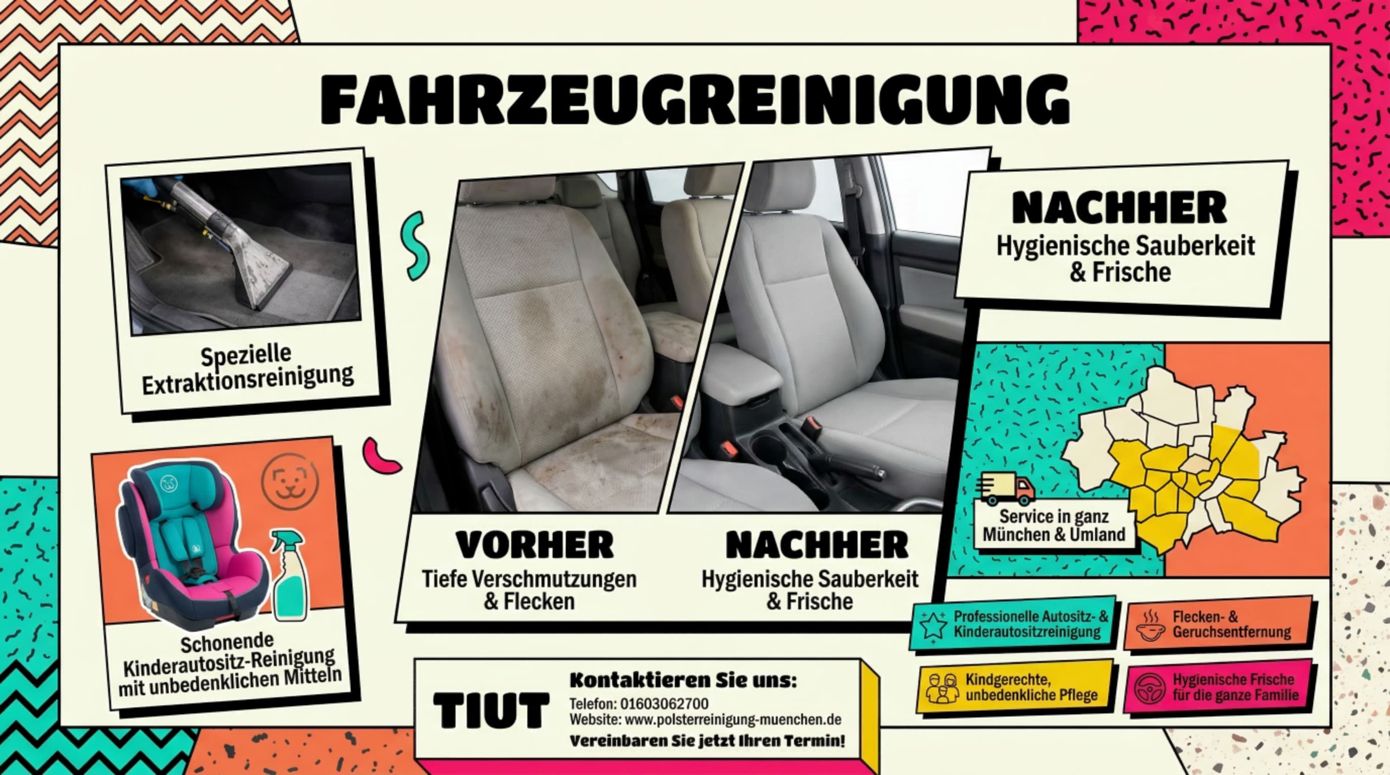Autositzreinigung